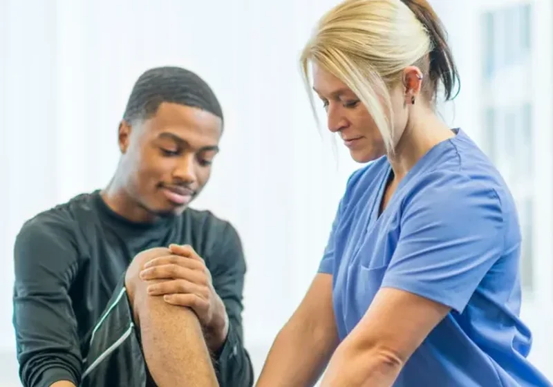 Manual therapy hands-on treatment
